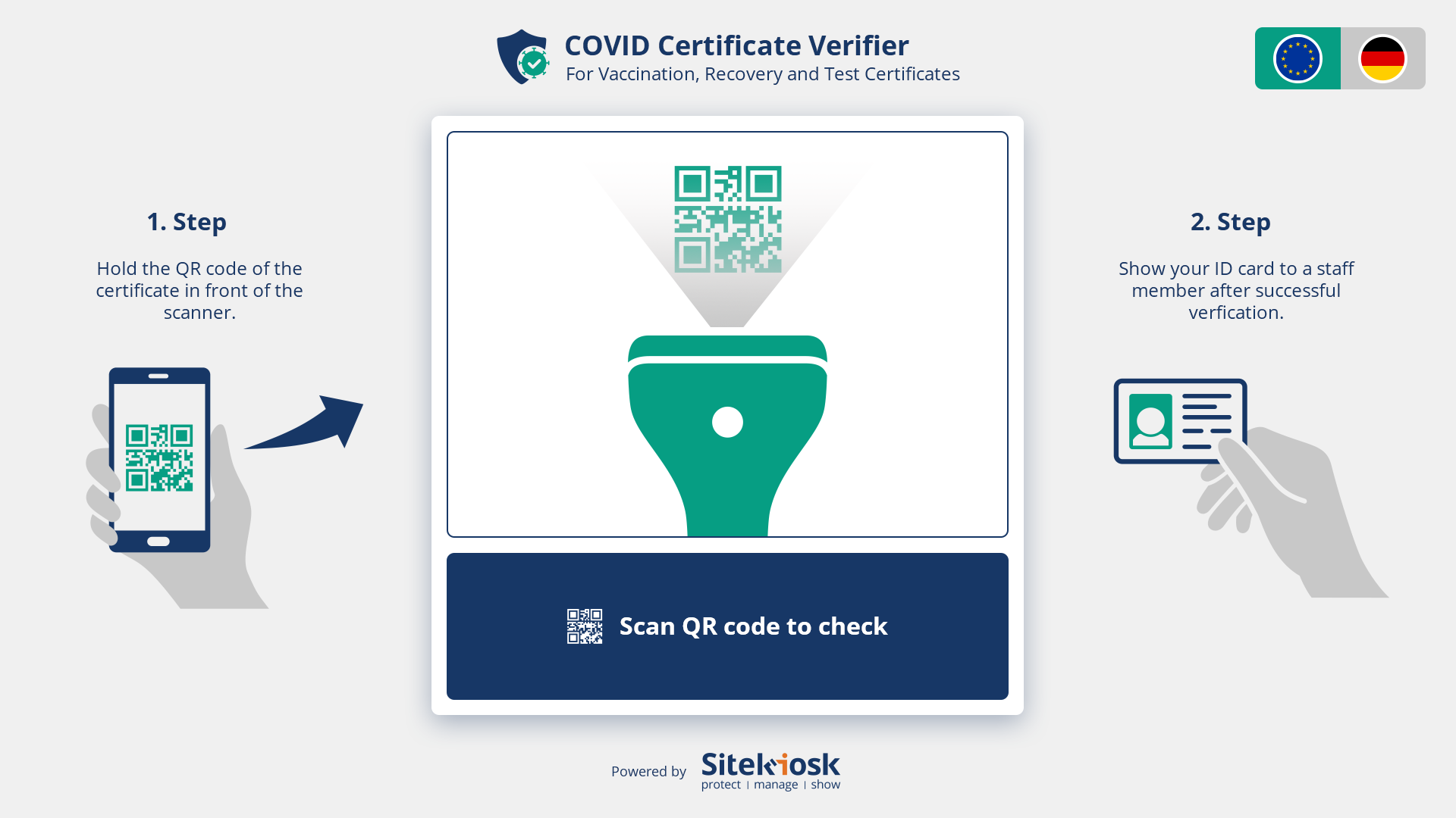 Écran : Scanner le code QR