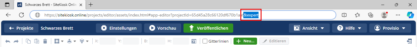 Expert-Mode
