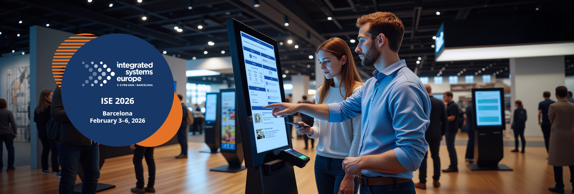 SiteKiosk Team at Integrated Systems Europe (ISE) 2026 in Barcelona